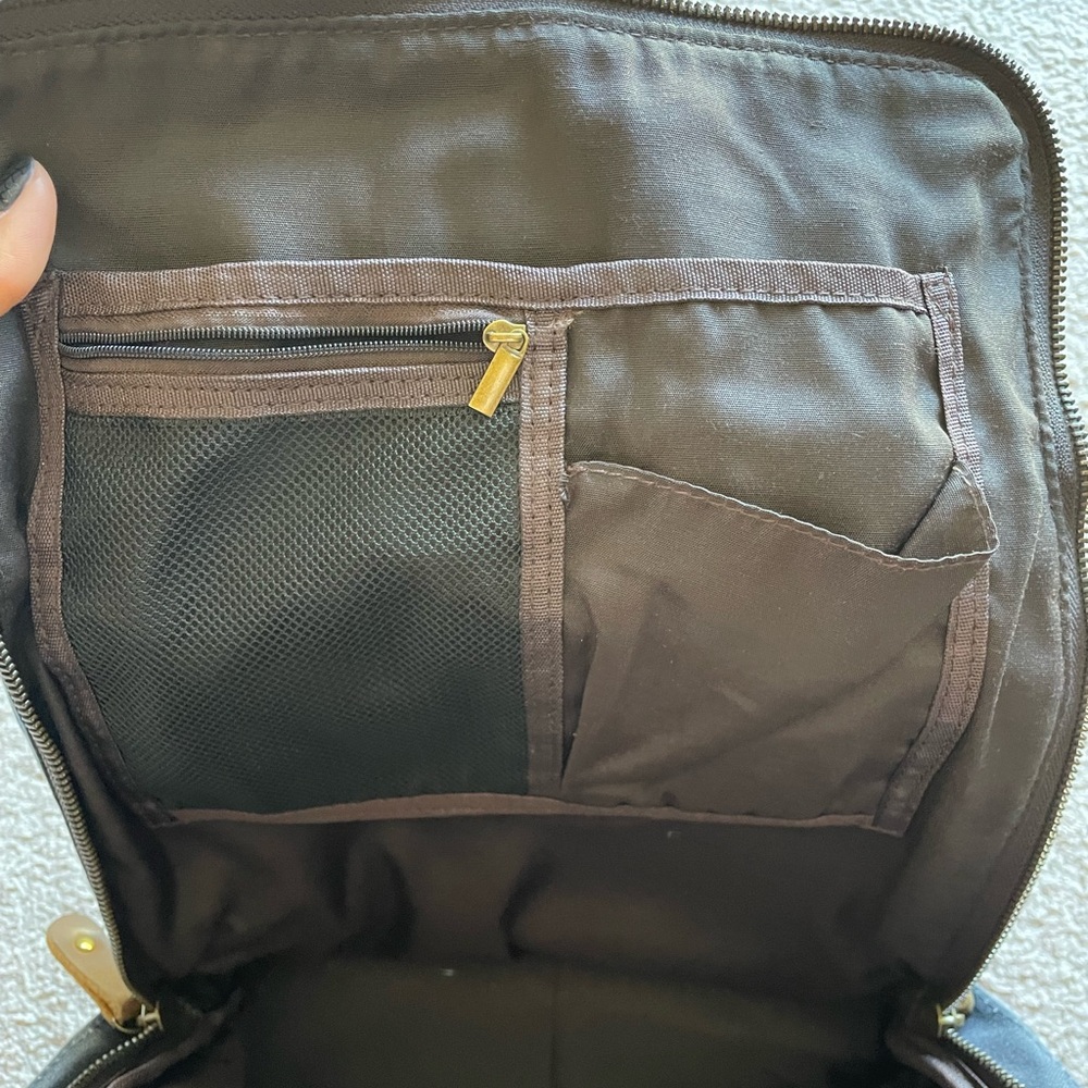 Vaschy leather laptop backpack - Picture 4 of 4